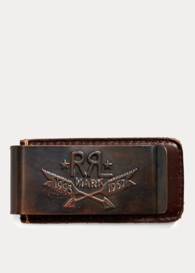 Pánské Klip Na Peníze Ralph Lauren Tooled-Kožené - 69318-CHJY